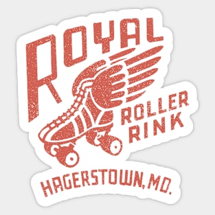 Vintage Roller Skating Hagerstown Maryland Sticker